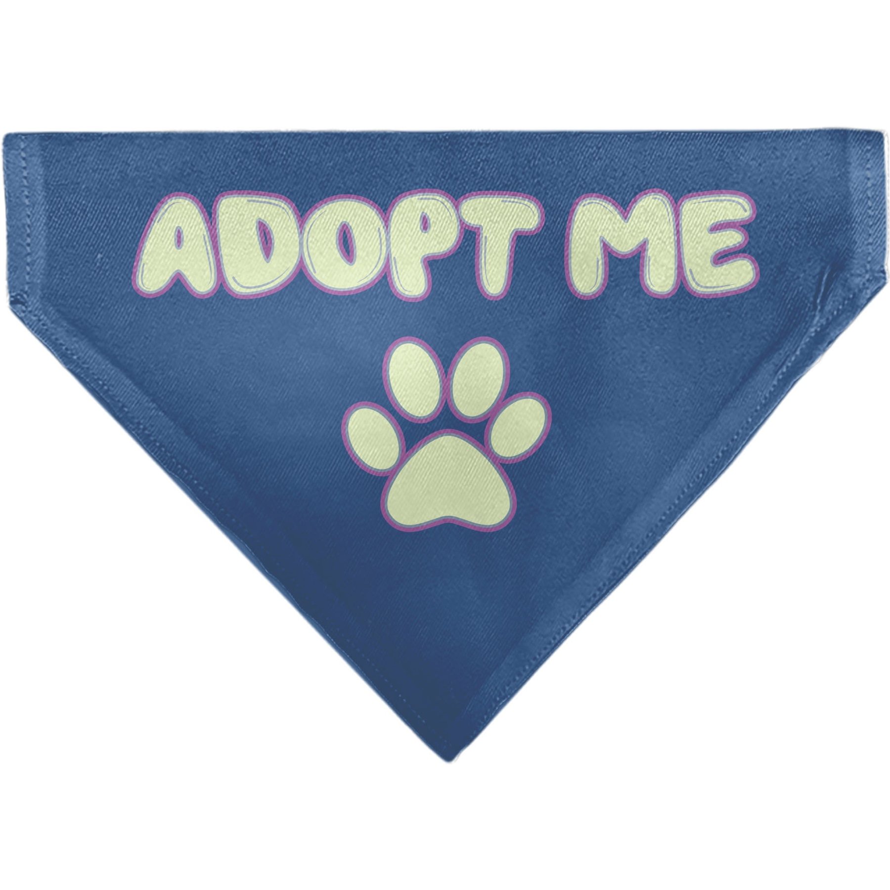 Buckle-Down Adopt Me Text & Paw Dog Bandana Buckle-Down