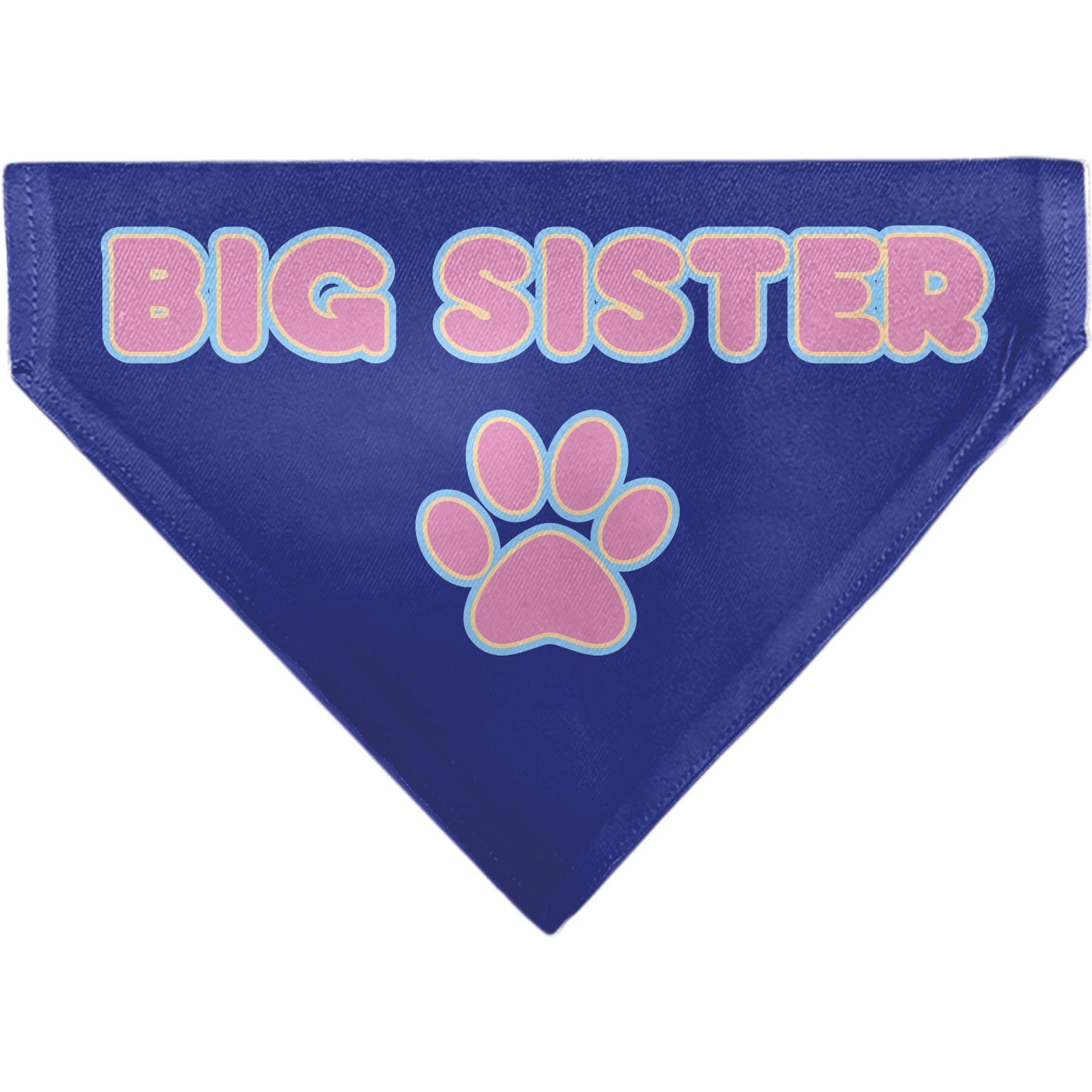 Buckle-Down Big Sister Text & Paw Dog Bandana Buckle-Down