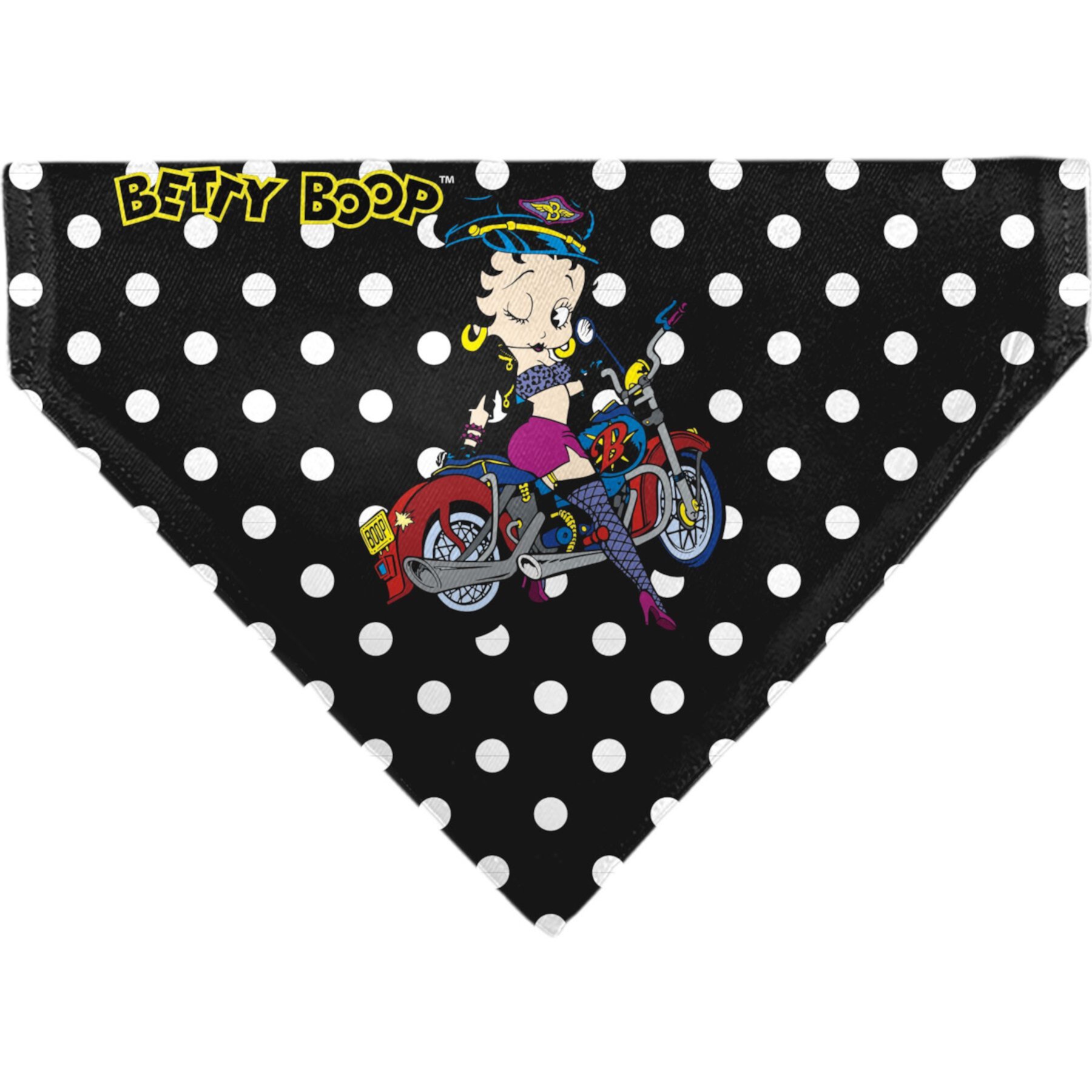 Buckle-Down Betty Boop Biker Betty Winking & Polka Dot Dog Bandana Buckle-Down