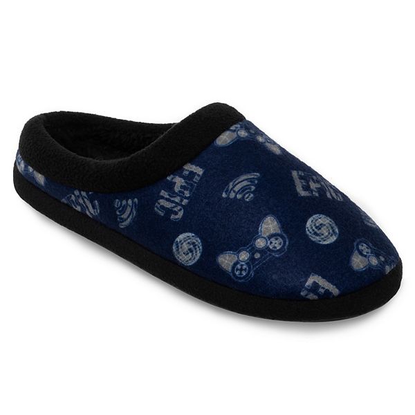 Boys Cuddl Duds® Printed Gamer Fleece Clog Slippers Cuddl Duds