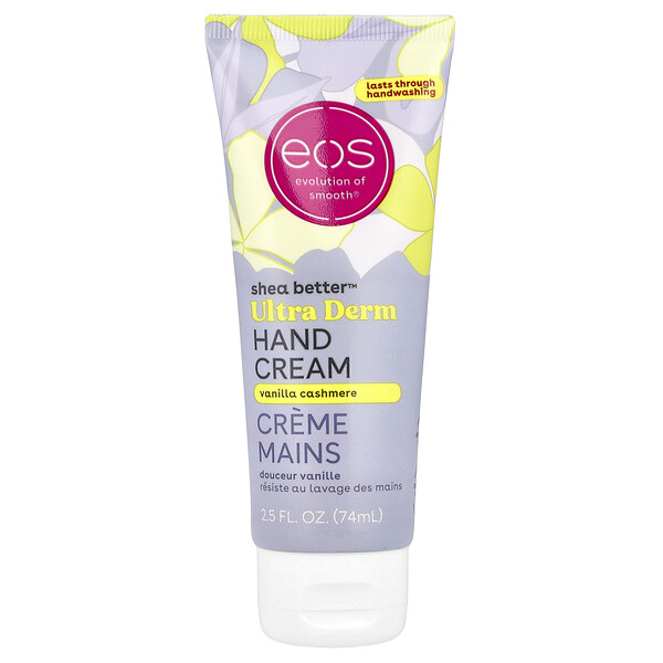 Shea Better™, Ultra Derm Hand Cream, Vanilla Cashmere, 2.5 fl oz (74 ml) Eos