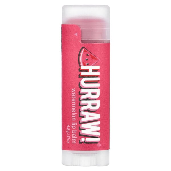 Lip Balm, Watermelon, 0.17 oz (4.8 g) Hurraw! Balm