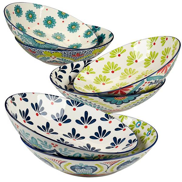 Certified International Talevera Soup Pasta Bowls 6-piece Set Certified International