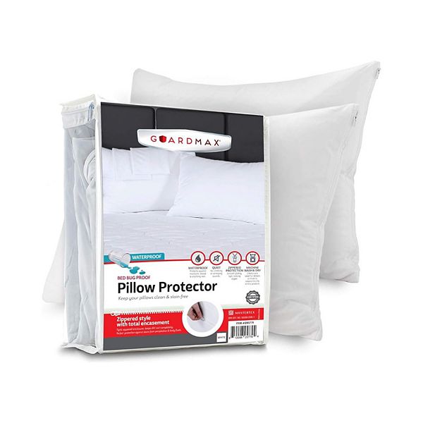 Guardmax Waterproof Zippered Pillow Protector  6 Pack Guardmax