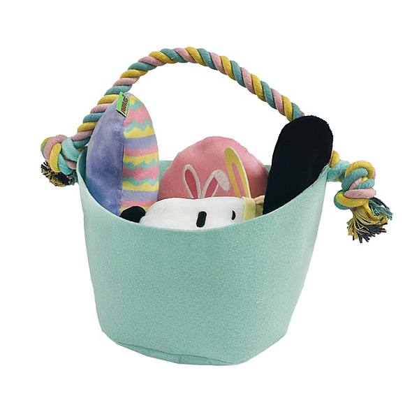 Woof Snoopy 3-Pack Easter Dog Toy Basket Woof