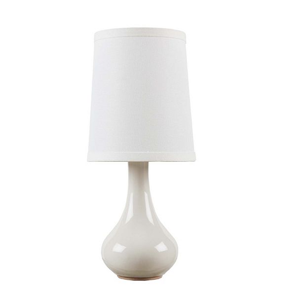 Creamy White Ceramic Accent Table Lamp Unbranded