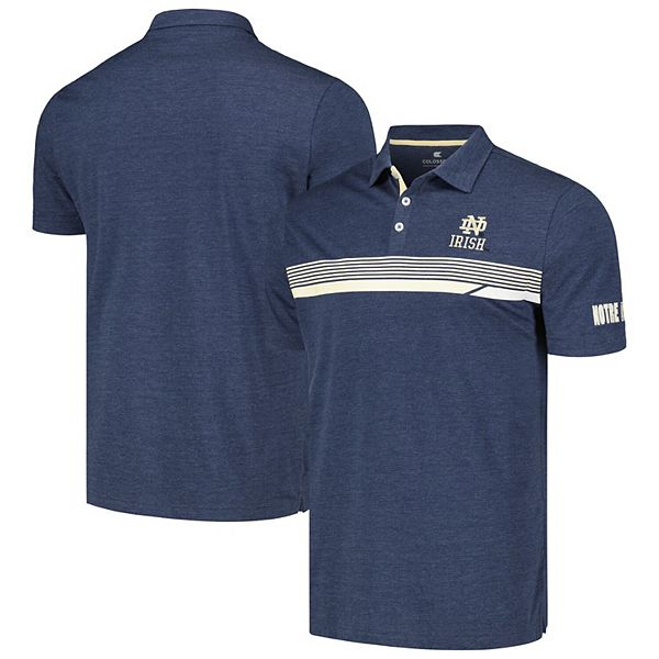 Men's Colosseum  Navy Notre Dame Fighting Irish No Problemo Polo Colosseum