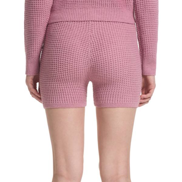 Juniors' Sugar Moon Waffle Sweater Shorts Sugar Moon