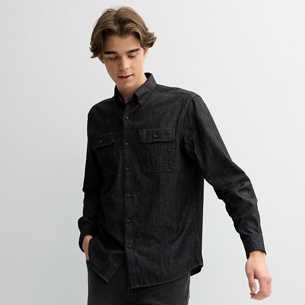 Men's Sonoma Goods For Life® Utility Denim Shirt Sonoma