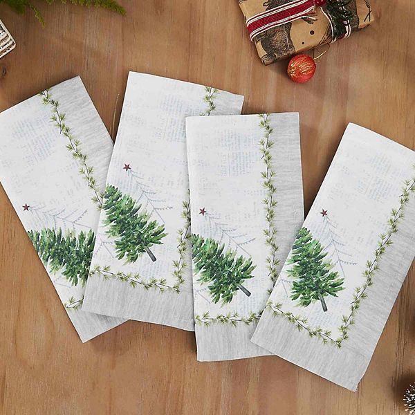 Avanti Trees 4-pc. Dinner Napkin Set Avanti