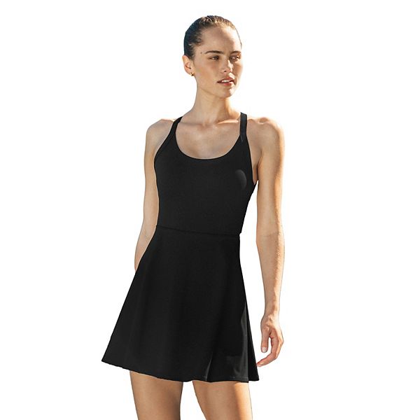 CUPSHE Women's Cutout Back Sleeveless Scoopneck Training Dress Cupshe