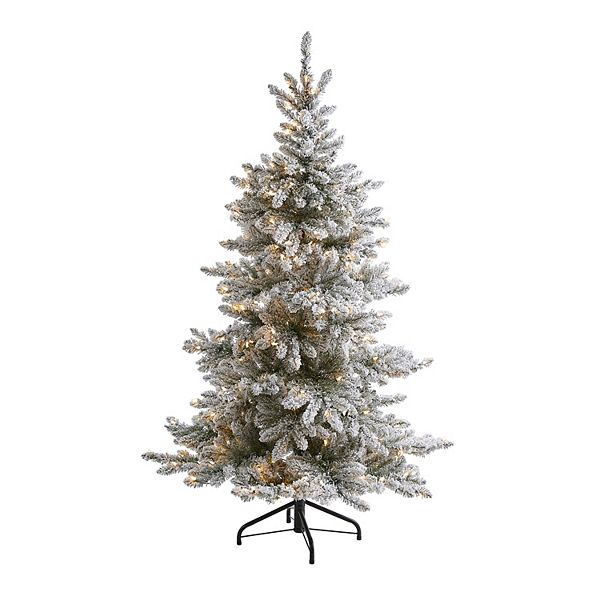 nearly natural 7-ft. Flocked West Virginia Spruce Artificial Christmas Tree Nearly Natural