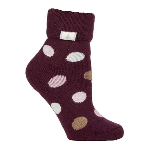 Women's Heat Holders Lite 5X Warmer Dots Ankle Socks Heat Holders