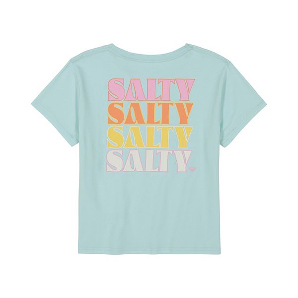 Girls 7-16 Roxy Salty Summer Themed Boyfriend Graphic Tee Roxy