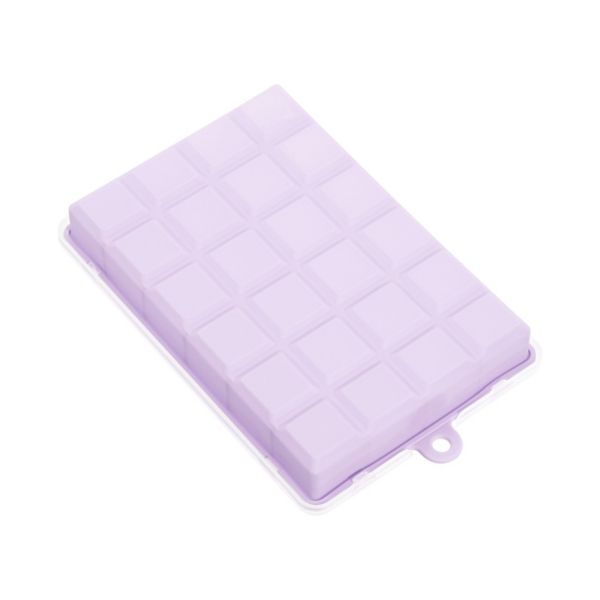 Silicone Ice Cube Tray With Lid For Freezer, Square Ice Cube Mould Cube Per Tray For Cocktail, Juice Unique Bargains