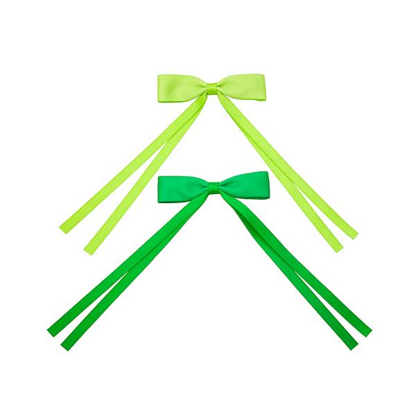 Celebrate Together™ St. Patrick's Day Satin Bow Hair Clips Duo Celebrate Together