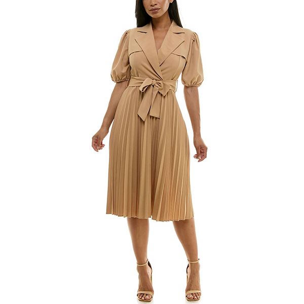 Women's Nanette Lepore Short Sleeve Pleated Shirt Dress Nanette Lepore