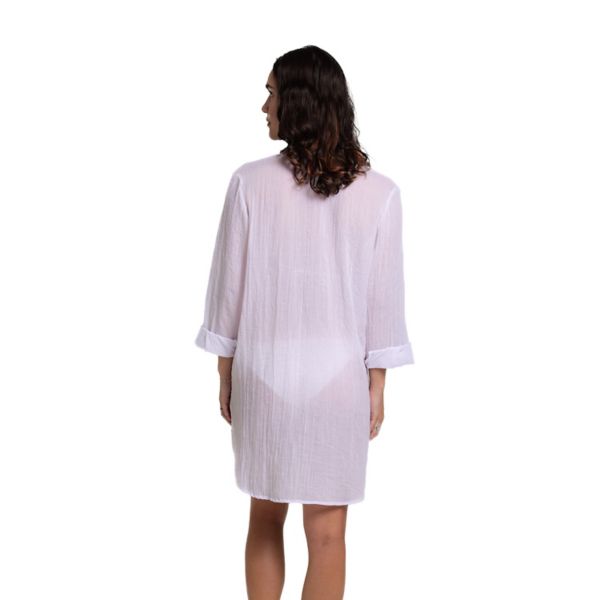 Women's Portocruz Oversized Button-Front Shirt Swim Cover Up Portocruz