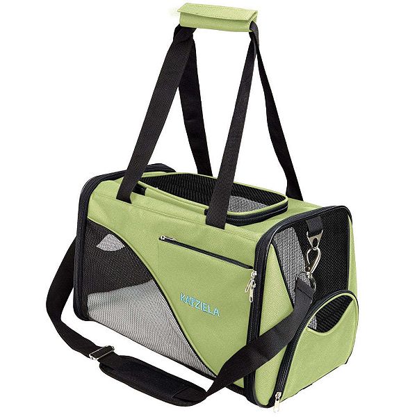 Katziela Safari Sleeper Pet Carrier - Comfortable - Airline Approved for Dogs and Cats Black Pack 1 Katziela