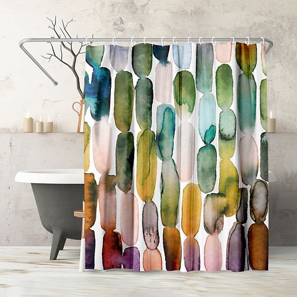 Americanflat Watercolor Strokes 1 Shower Curtain Americanflat