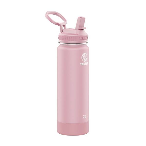 Takeya Actives 24 oz. Vacuum Insulated Stainless Steel Water Bottle with Straw Lid Takeya