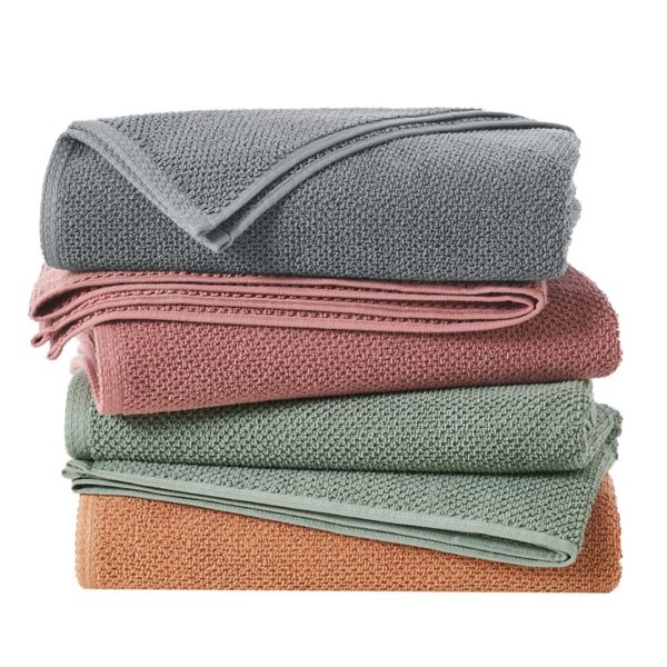 Madelinen 6-pk. Cotton Diamond Texture Washcloth Set Madelinen