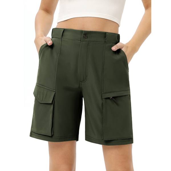 Women's Hiking Cargo Shorts With Pockets Quick Dry Golf Shorts Kojooin