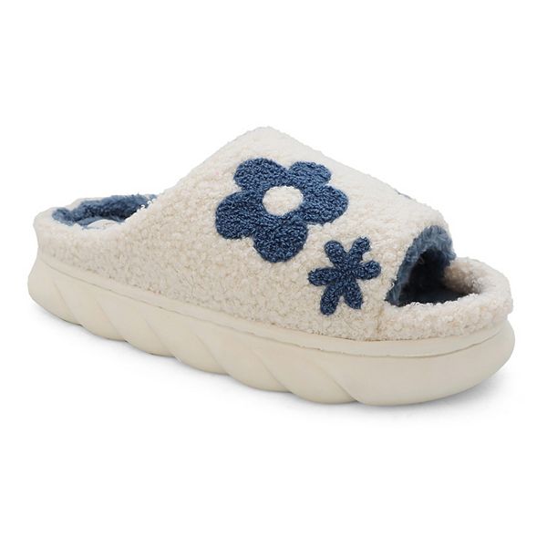 Yoki Dahlia Women's Open Toe Platform Slippers Yoki