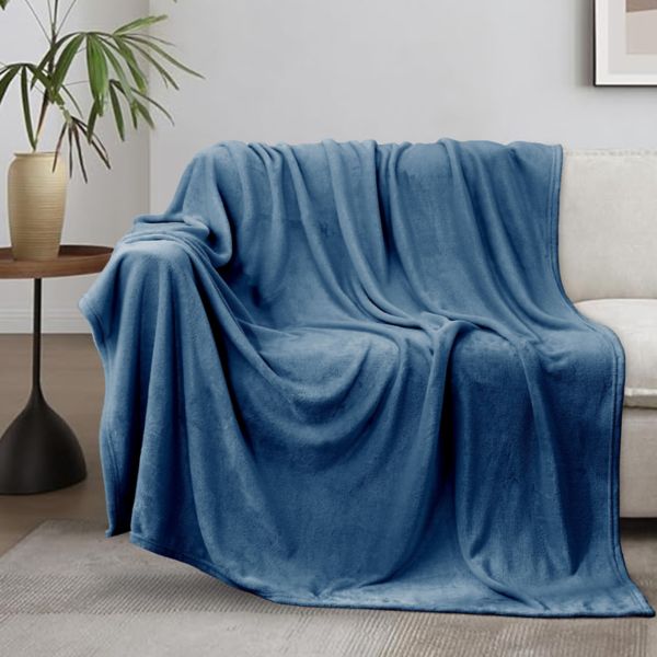 Luxurious Plush Flannel Blanket  Ultra-soft & Cozy Oversize Throw Blanket For All-season Comfort Unikome