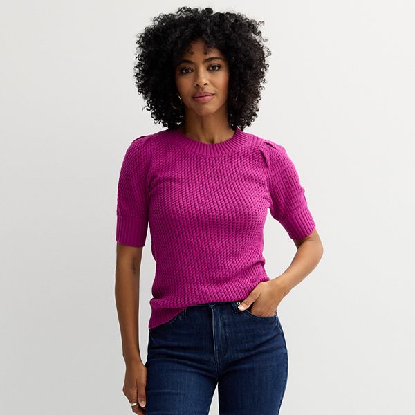 Women's Sonoma Goods For Life® Short Sleeve Sweater Sonoma