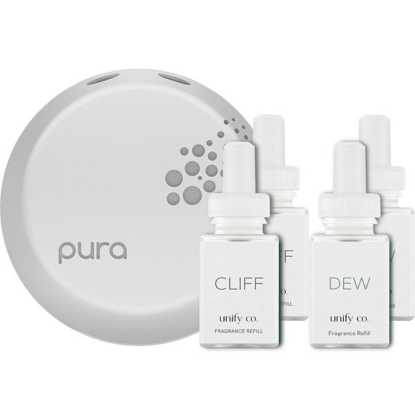 Pura Pura 3 Smart Fragrance Diffuser Set with 4 Unify Refills Pura