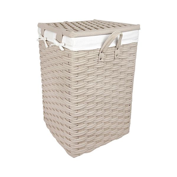 Belle Maison Large Woven Laundry Hamper with Lid Belle Maison