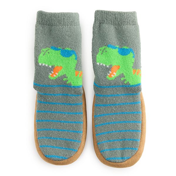 Baby & Toddler Boy Jumping Beans® Dino Slipper Socks Jumping Beans