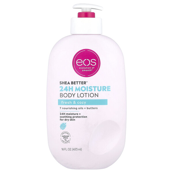 Shea Better™, 24H Moisture Body Lotion, Fresh & Cozy, 16 fl oz (473 ml) Eos