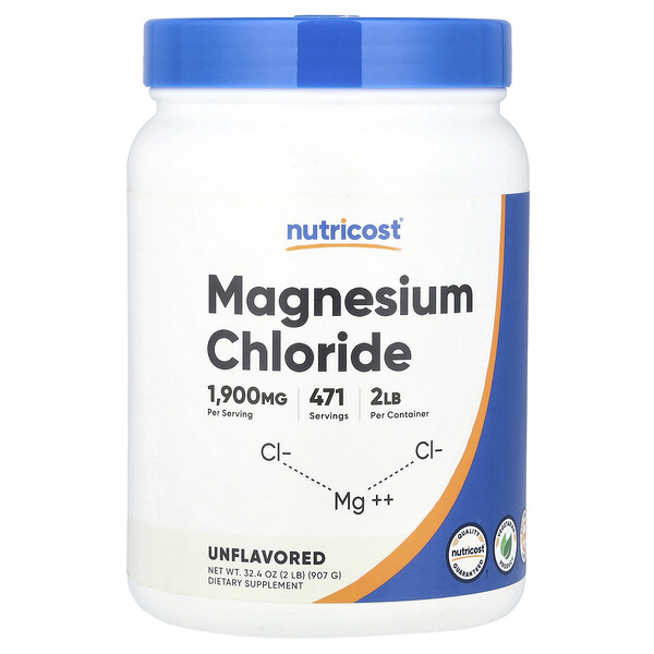 Magnesium Chloride, Unflavored, 32.4 oz (907 g) Nutricost