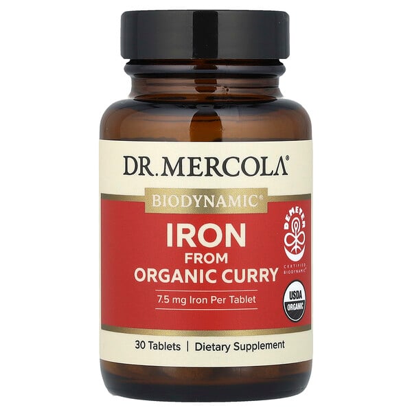 Biodynamic®, Iron From Organic Curry, 30 Tablets Dr. Mercola