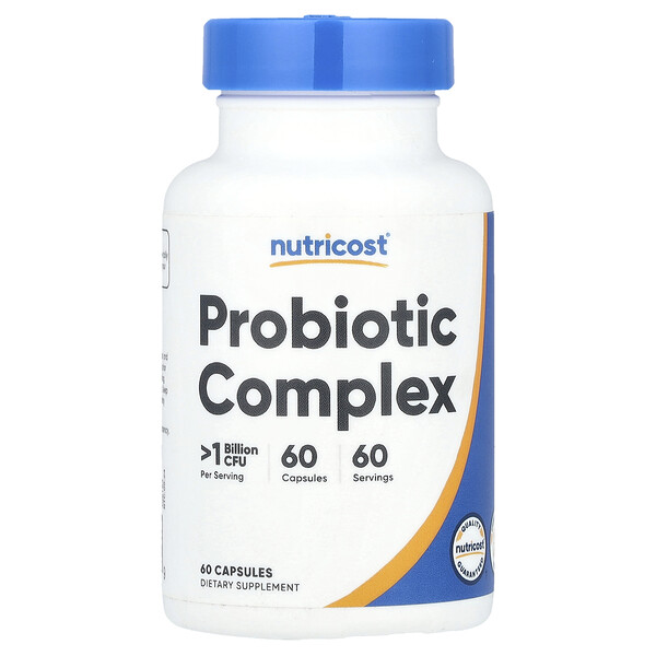 Probiotic Complex, >1 Billion CFU, 60 Capsules Nutricost