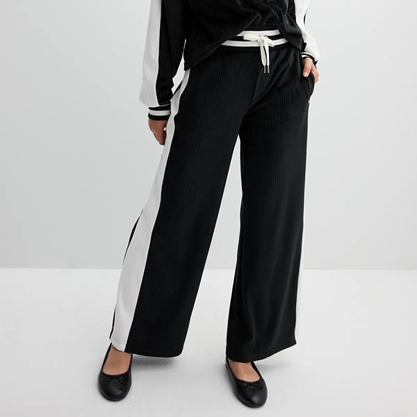 Girls 7-16 Limited Too Velour Wide Leg Pants Limited Too