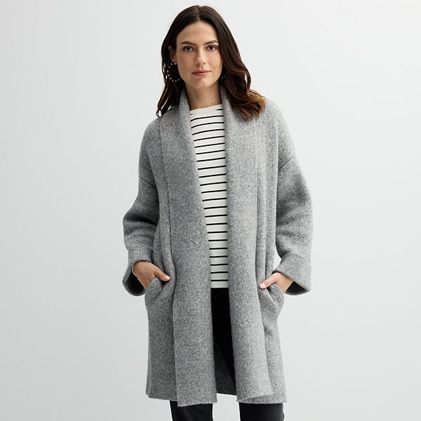 Women's Sonoma Goods For Life® Shawl Collar Duster Cardigan Sonoma