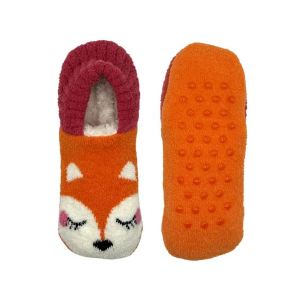 Girls Fuzzy Babba Kitty Flex Back Cozy Slipper Socks Licensed Character