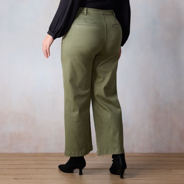 Plus Size LC Lauren Conrad Super High Rise Plus Denim Trousers LC Lauren Conrad