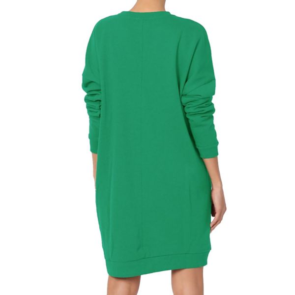 Haute Edition Women's Oversized Pullover Sweatshirt Dress Haute Edition