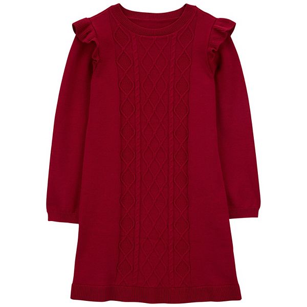 Girls 4-14 Carter's Cable Knit Sweater Dress Carter's