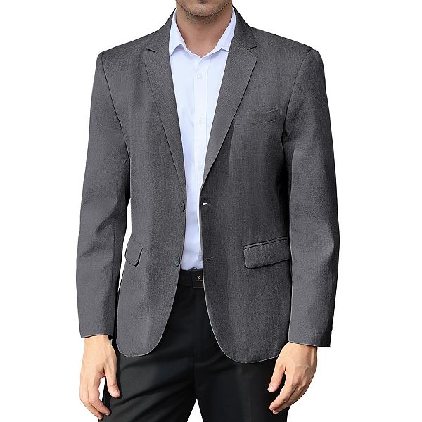 Mens Sport Big And Tall Sport Coats And Blazers Business Casual Suit Jacket 2 Button Regular Fit Missky