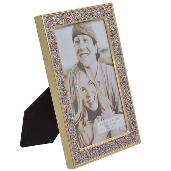 Belle Maison 4" X 6" Glitter Tabletop Picture Frame Belle Maison