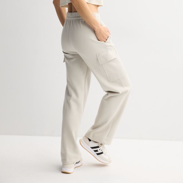 Women's adidas Essentials Linear Fleece Cargo Pants Adidas