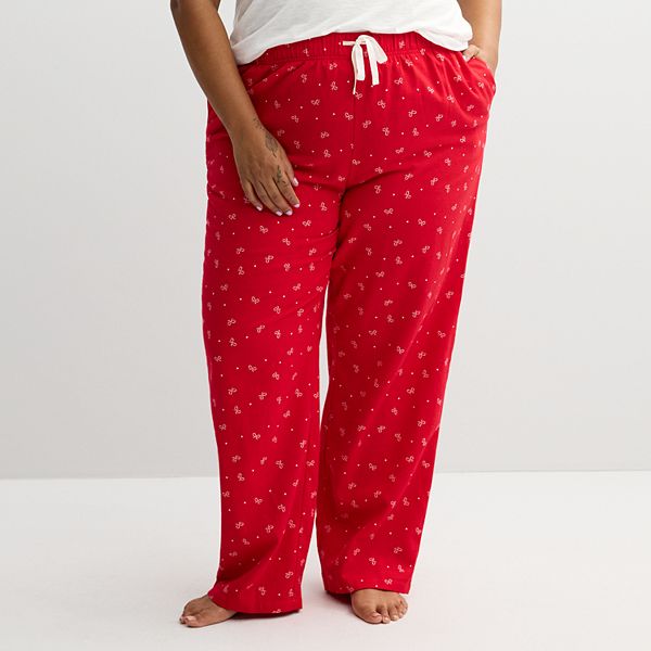 Plus Size Sonoma Goods For Life® Flannel Pajama Pants Sonoma