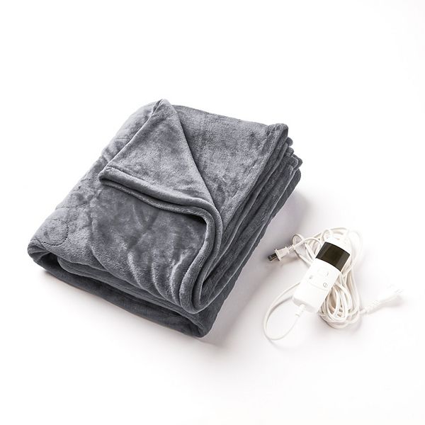 Unikome Plush Fleece Electric Heating Blanket - Double Sided Winter Warmer Blanket, 10-Heating Level Unikome