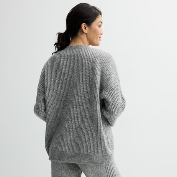 Women's Sonoma Goods For Life® Oversized Boyfriend Cardigan Sonoma