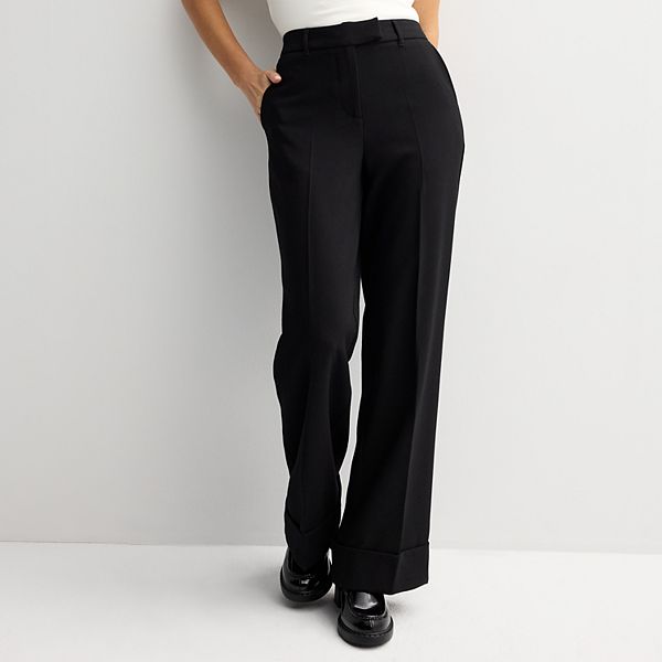 Juniors' SO® High Rise Cuffed Wide Leg Trousers So